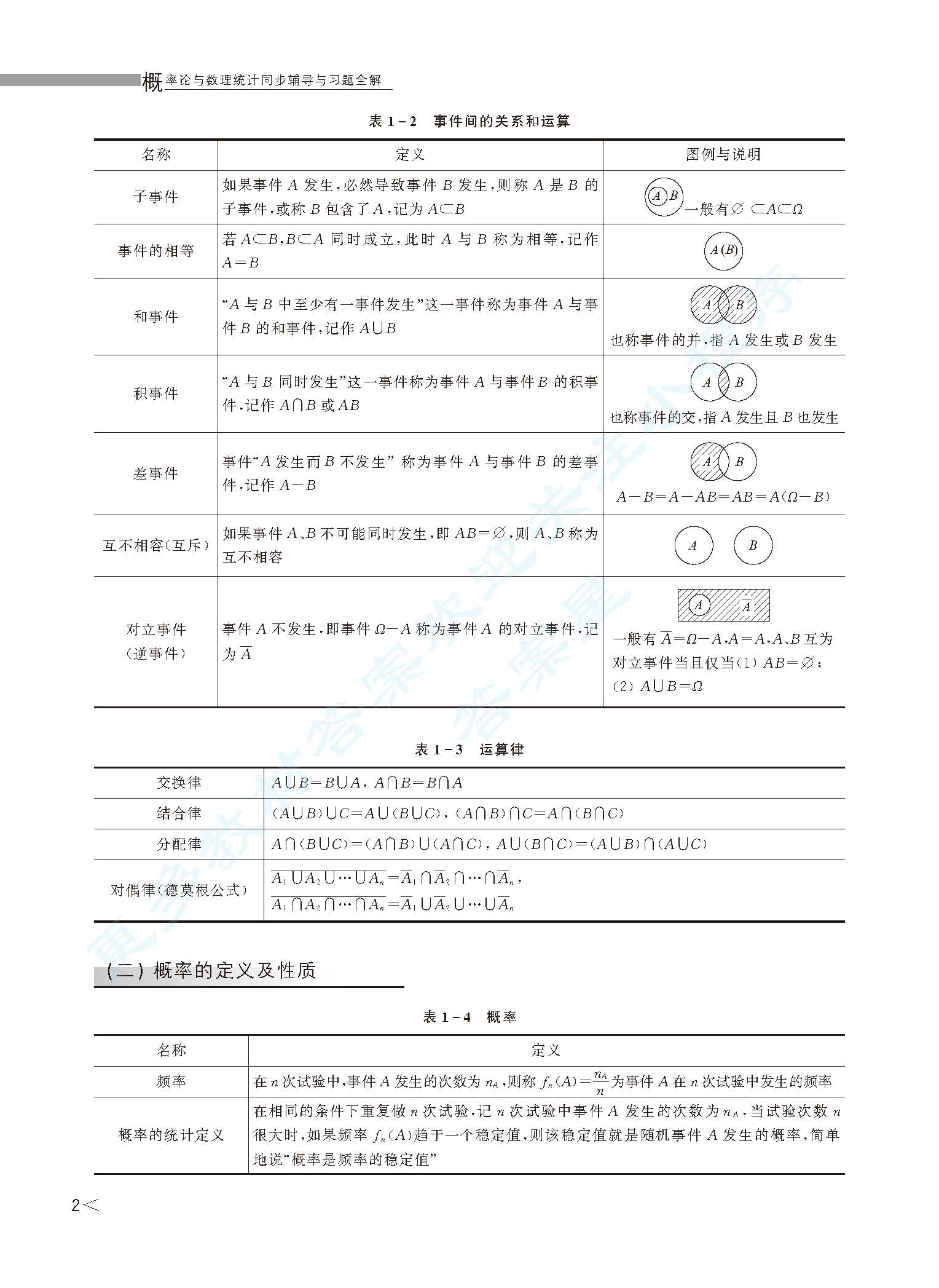 经济数学 概率论与数理统计 第三版