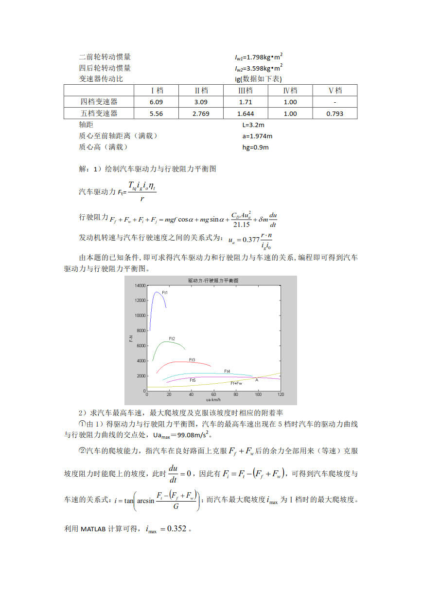 汽车理论 第3版