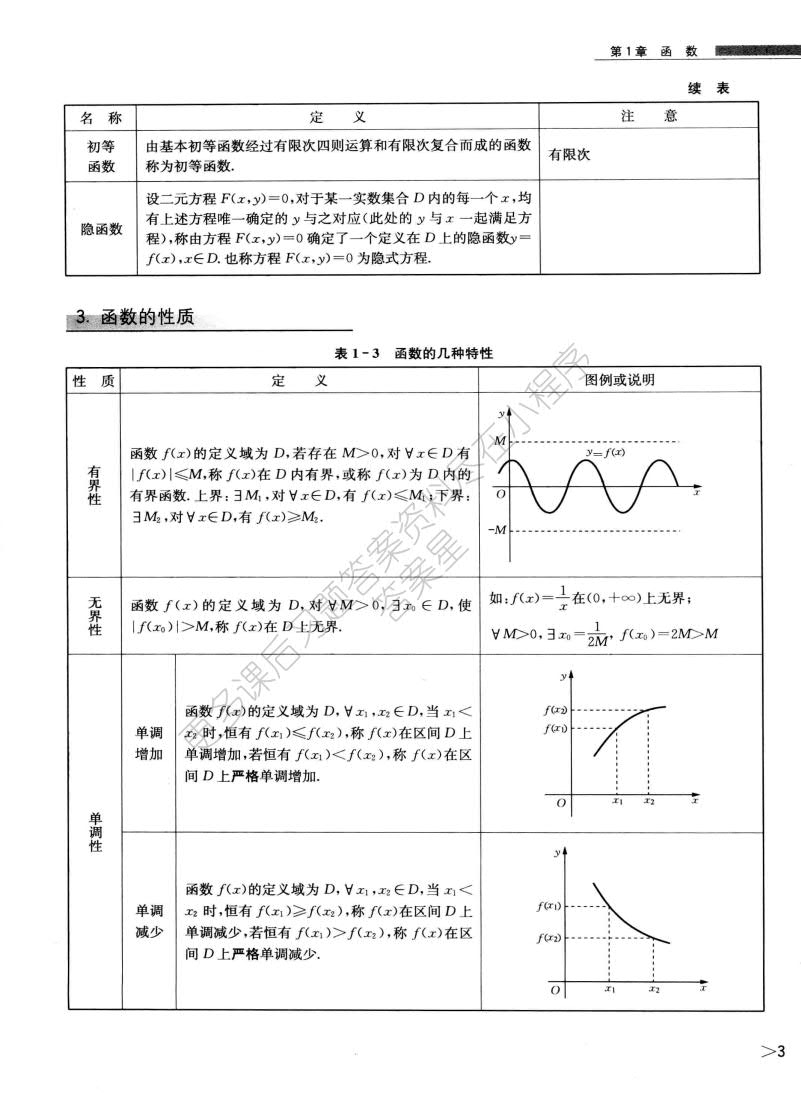 微积分 第三版
