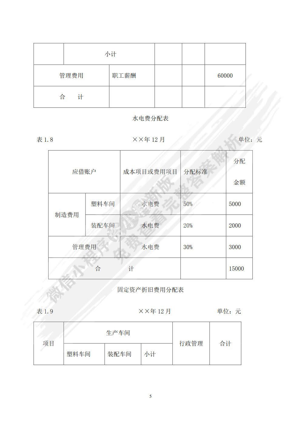 成本会计教程（第六版）