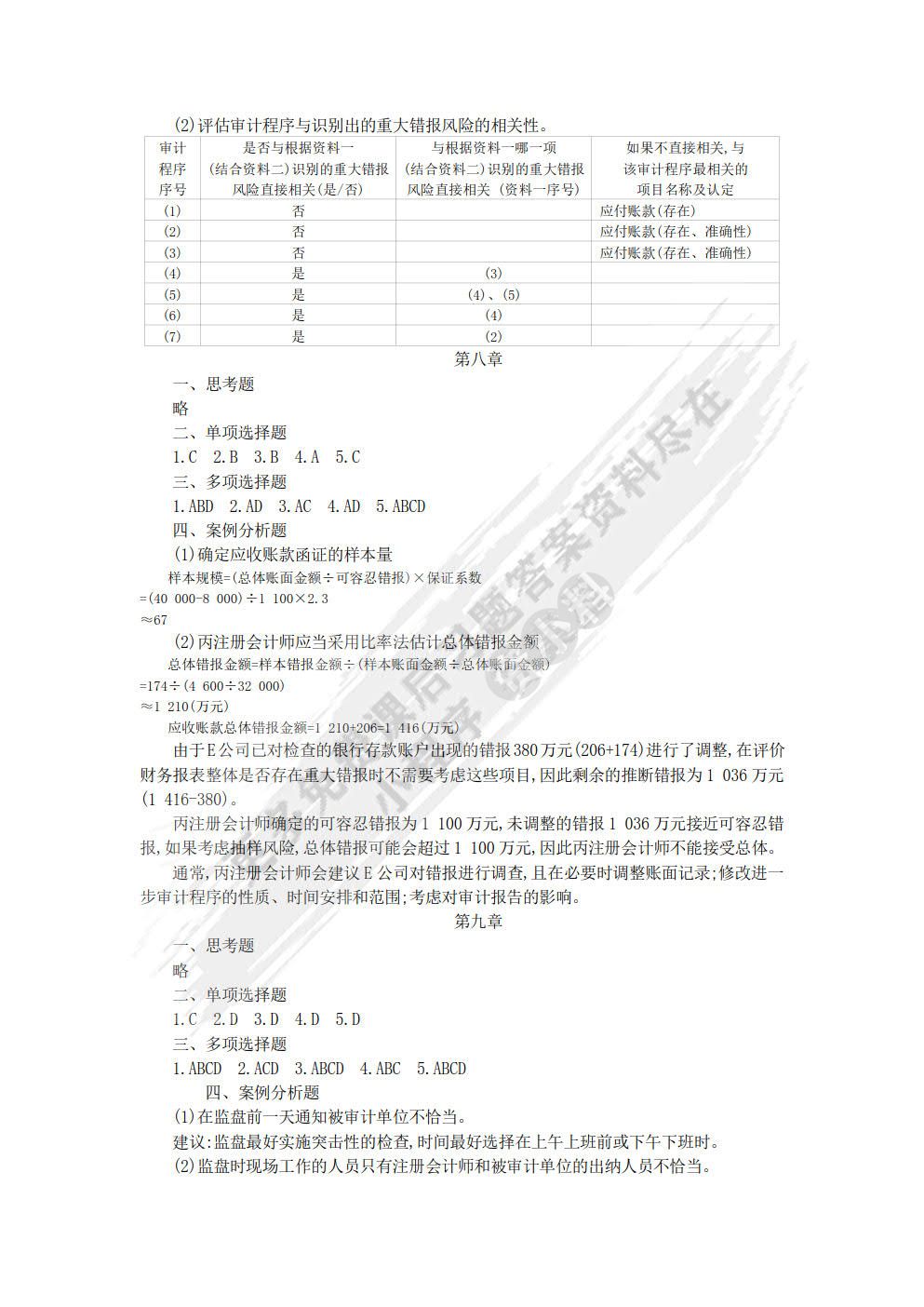 审计学第三版