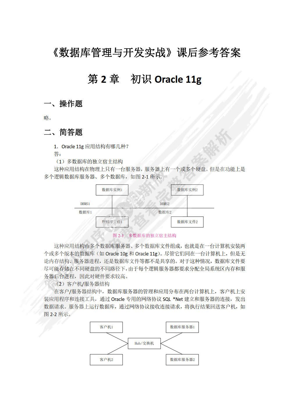 Oracle数据库应用与开发实战