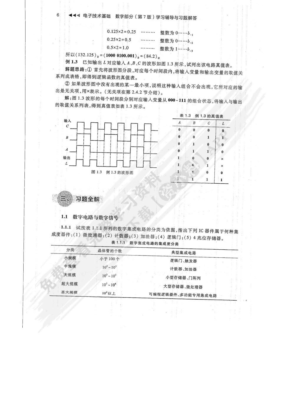 电子技术基础 数字部分（第7版）