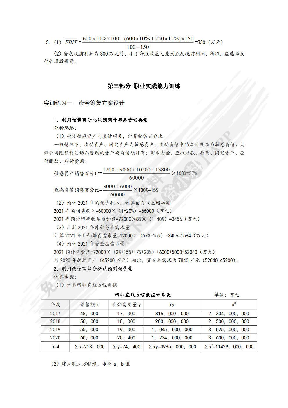 企业财务管理实训（第四版）