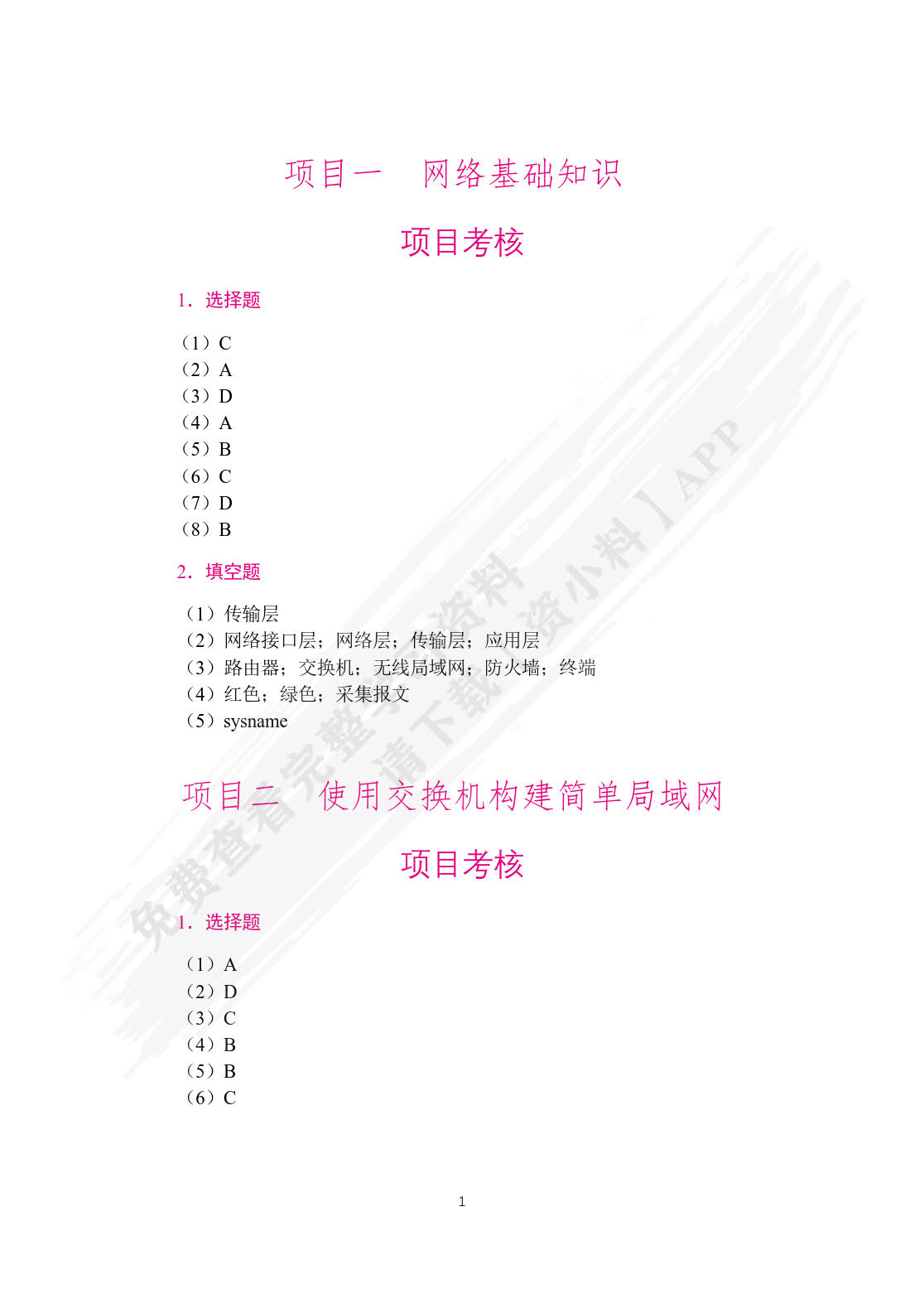网络设备配置与管理
