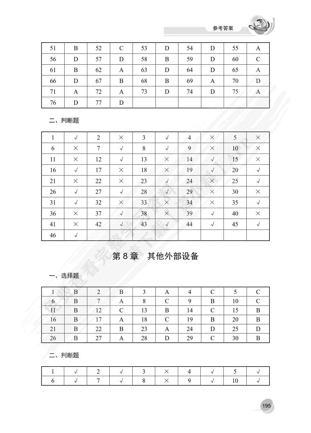 计算机组装与维修学习指导与练习