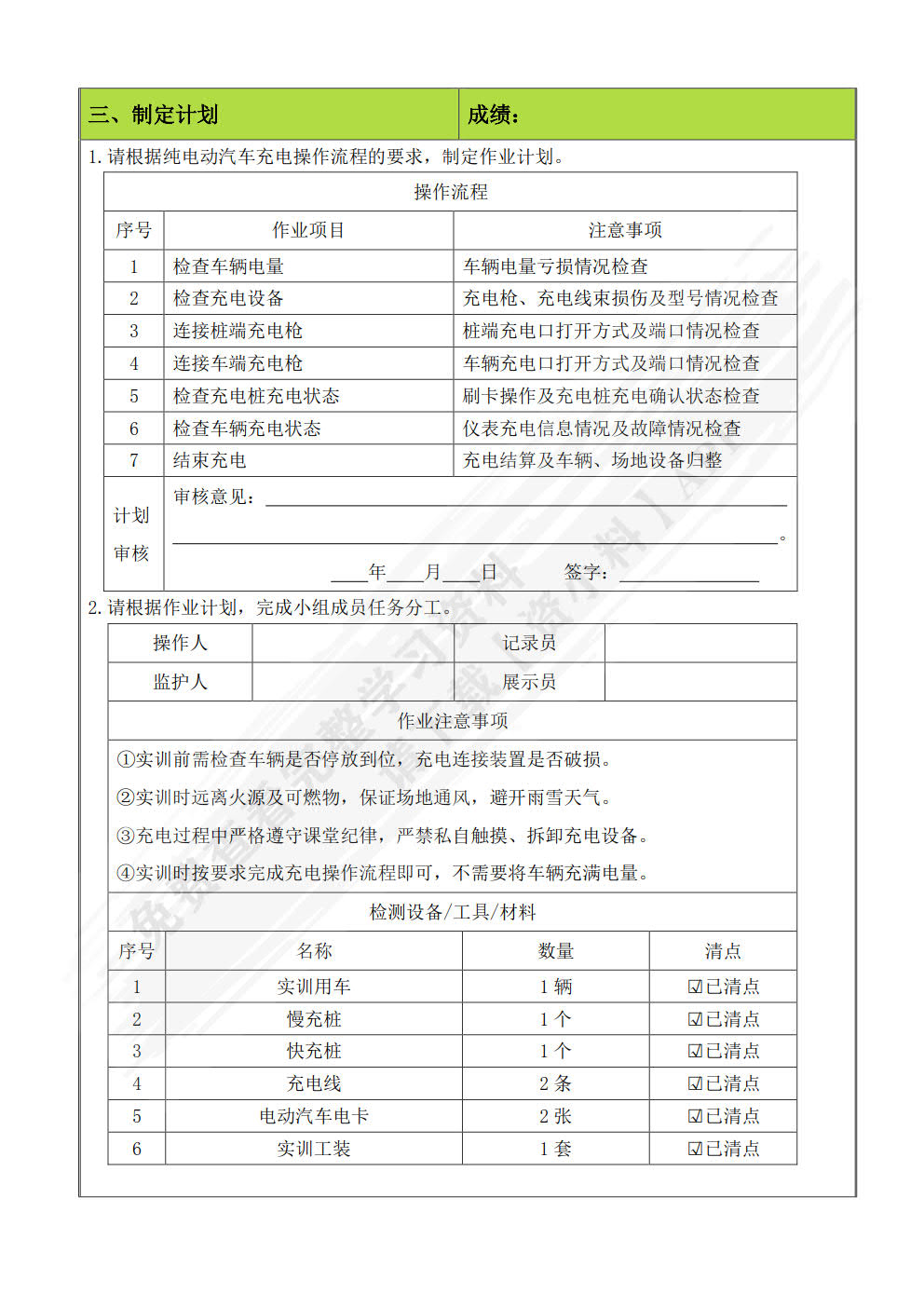 电动汽车使用与安全防护