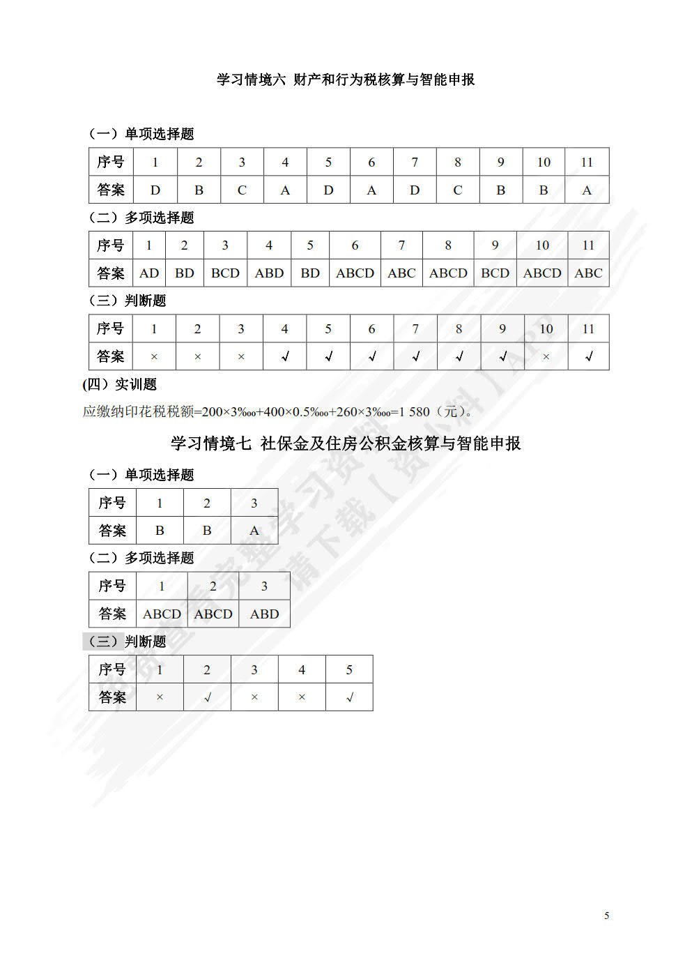 税费核算与智能申报（微课版）