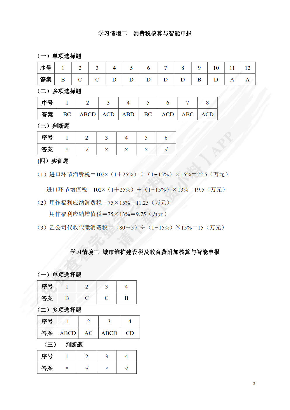 税费核算与智能申报（微课版）