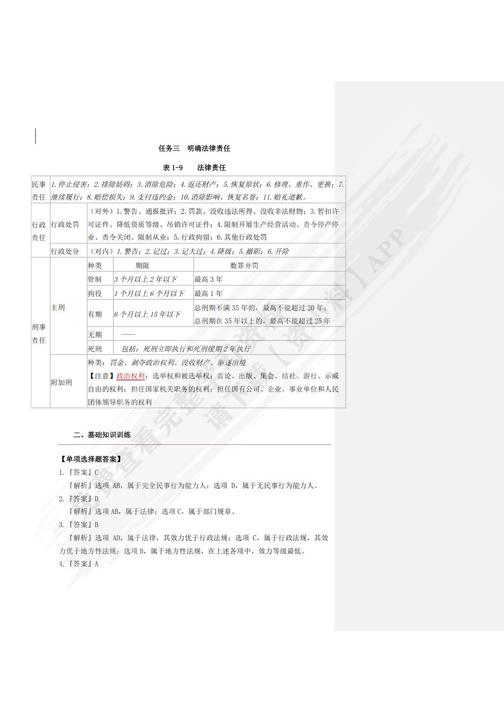 经济法基础与实务学习指导与同步训练(第3版)