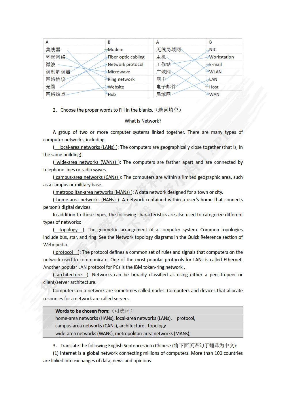 计算机专业英语（第3版）