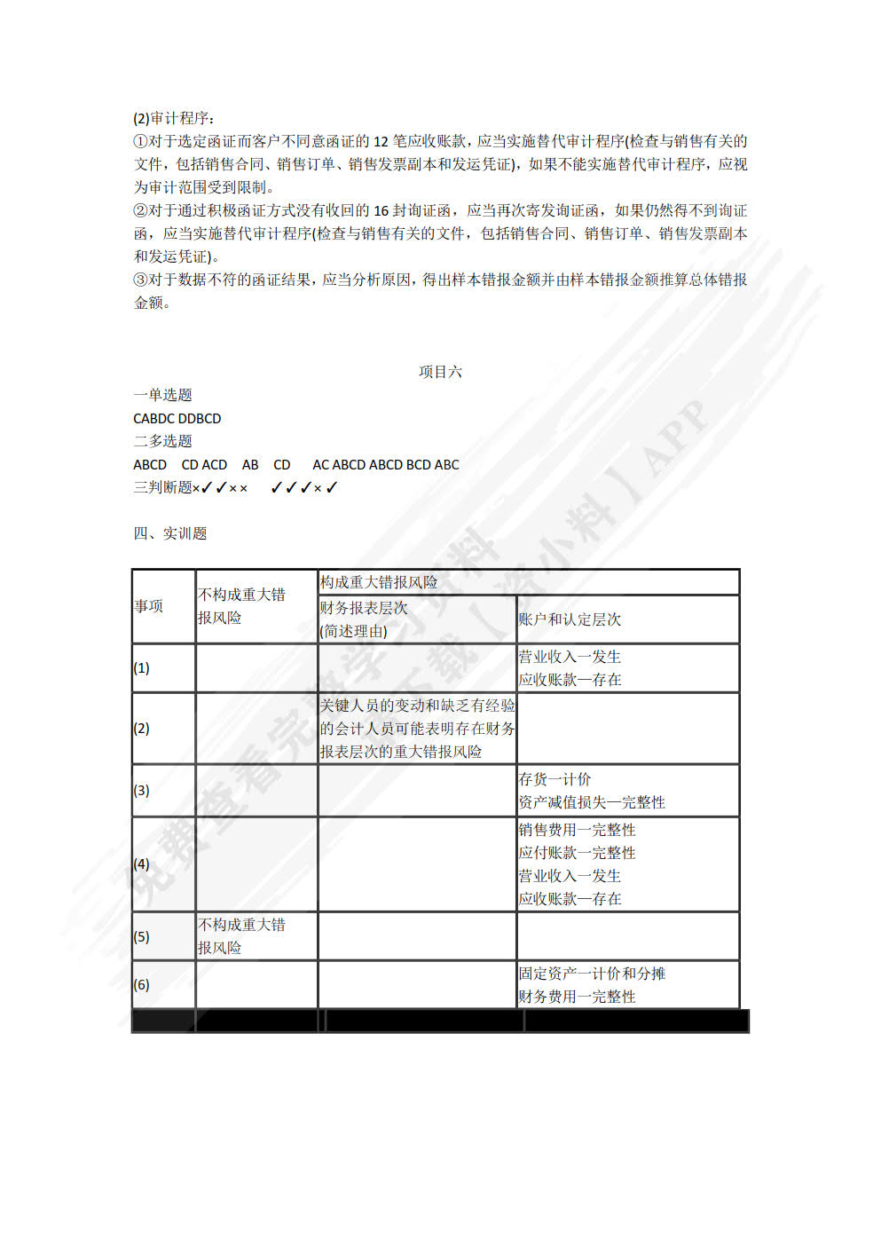 审计基础与实务（微课版）