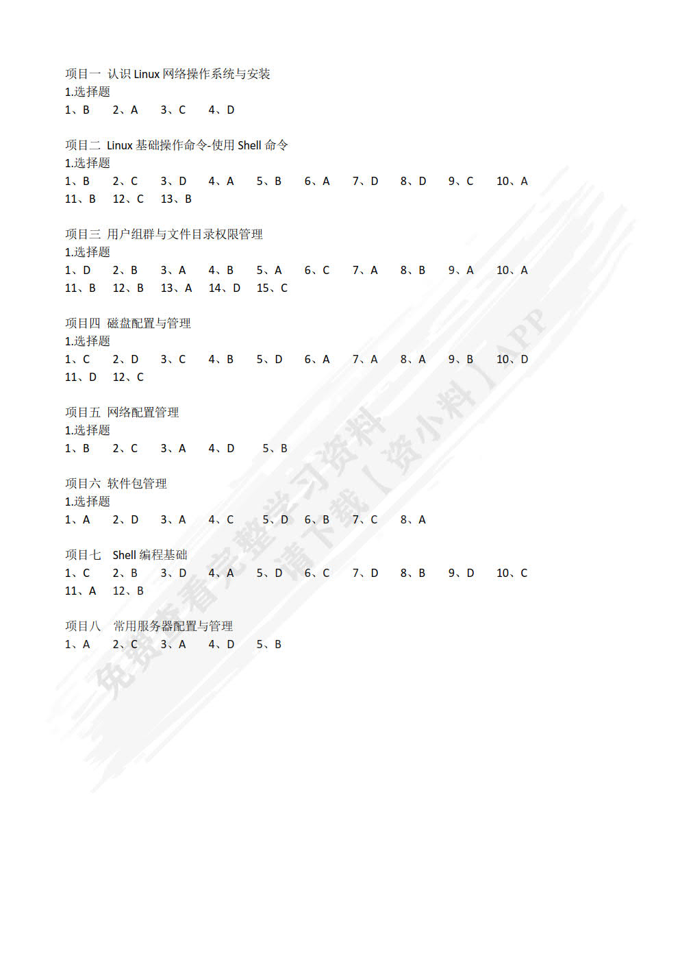 网络操作系统（Linux）（项目式微课版）