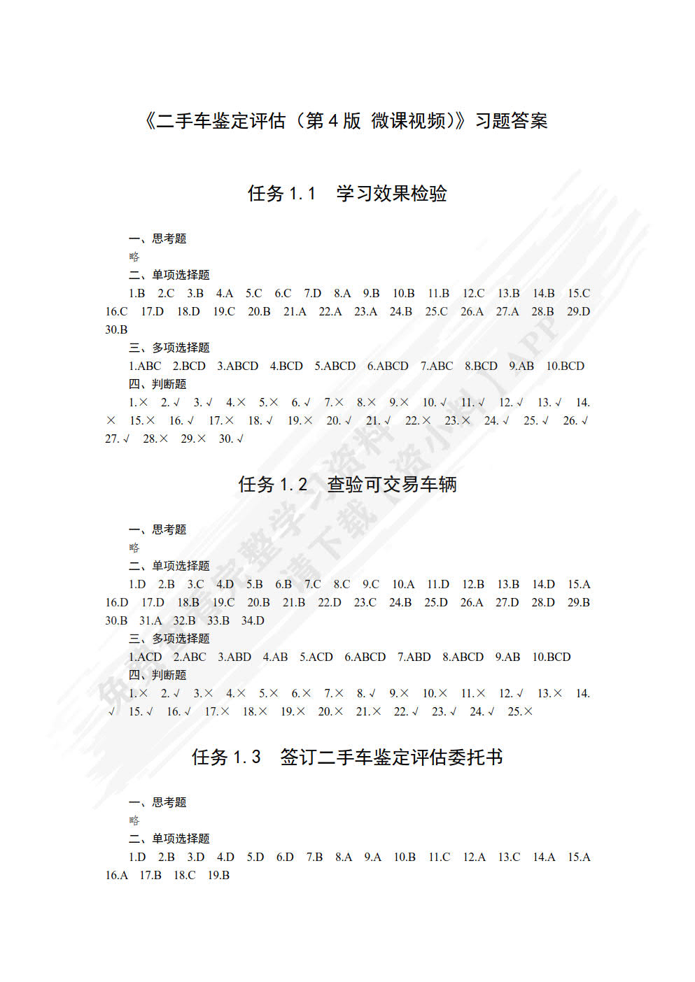 二手车鉴定评估（第4版）（微课版）
