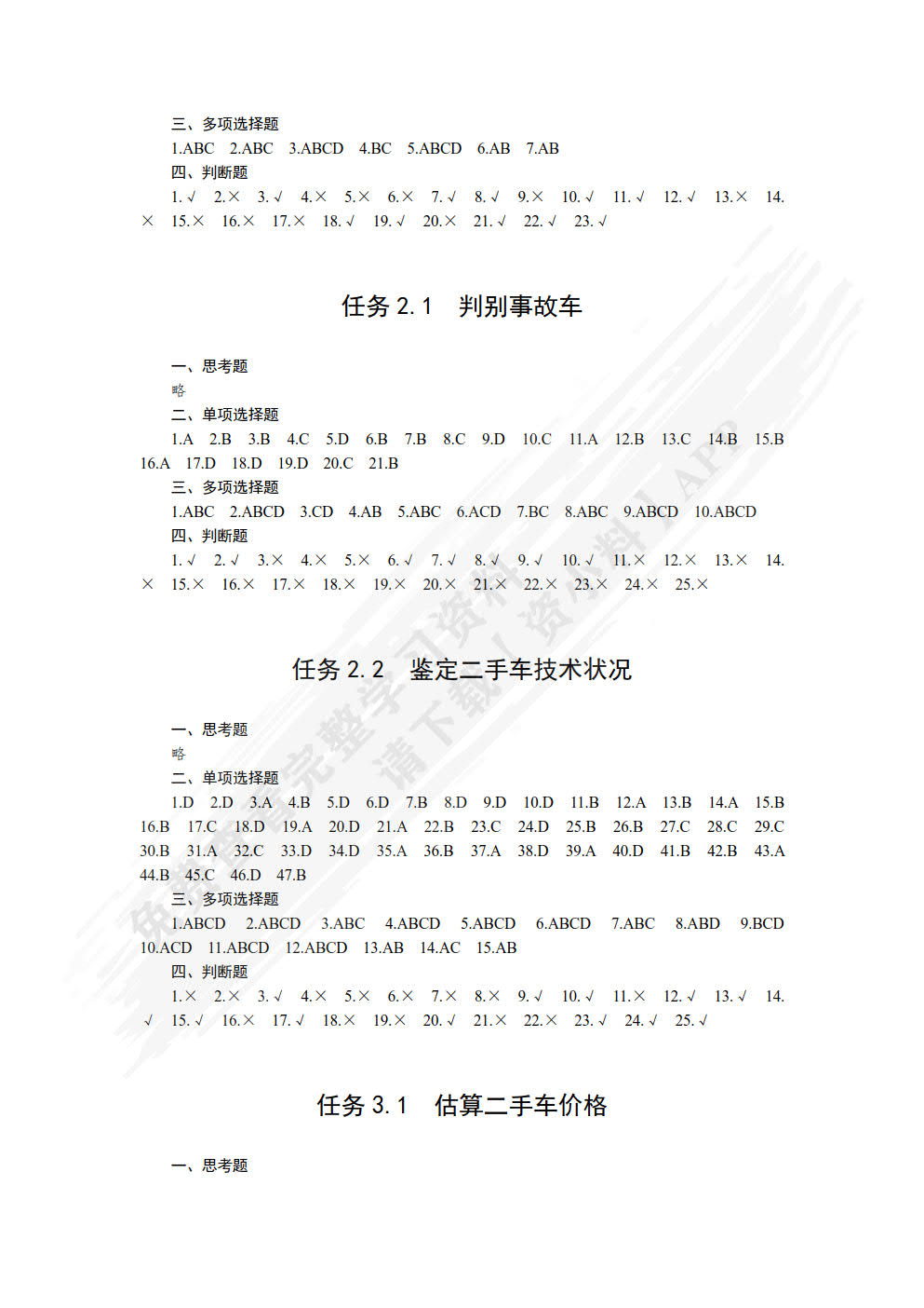 二手车鉴定评估（第4版）（微课版）