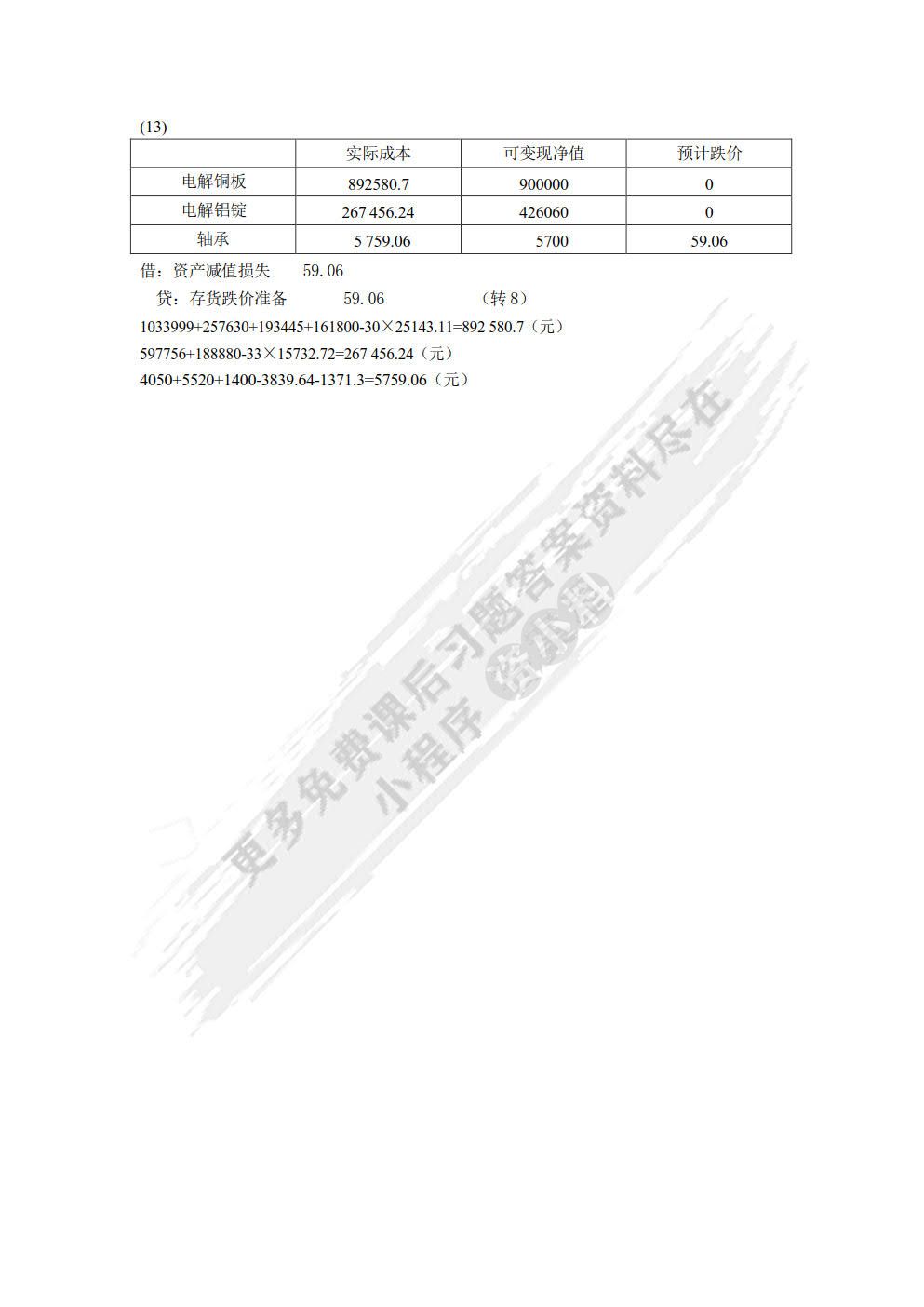 财务会计实训教程 (第五版)