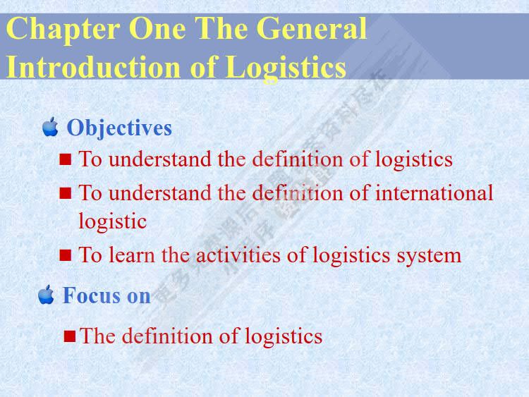 物流专业英语（微课版 第3版 ）