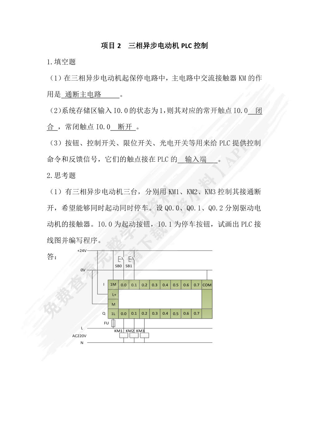 西门子S7-300 PLC应用技术