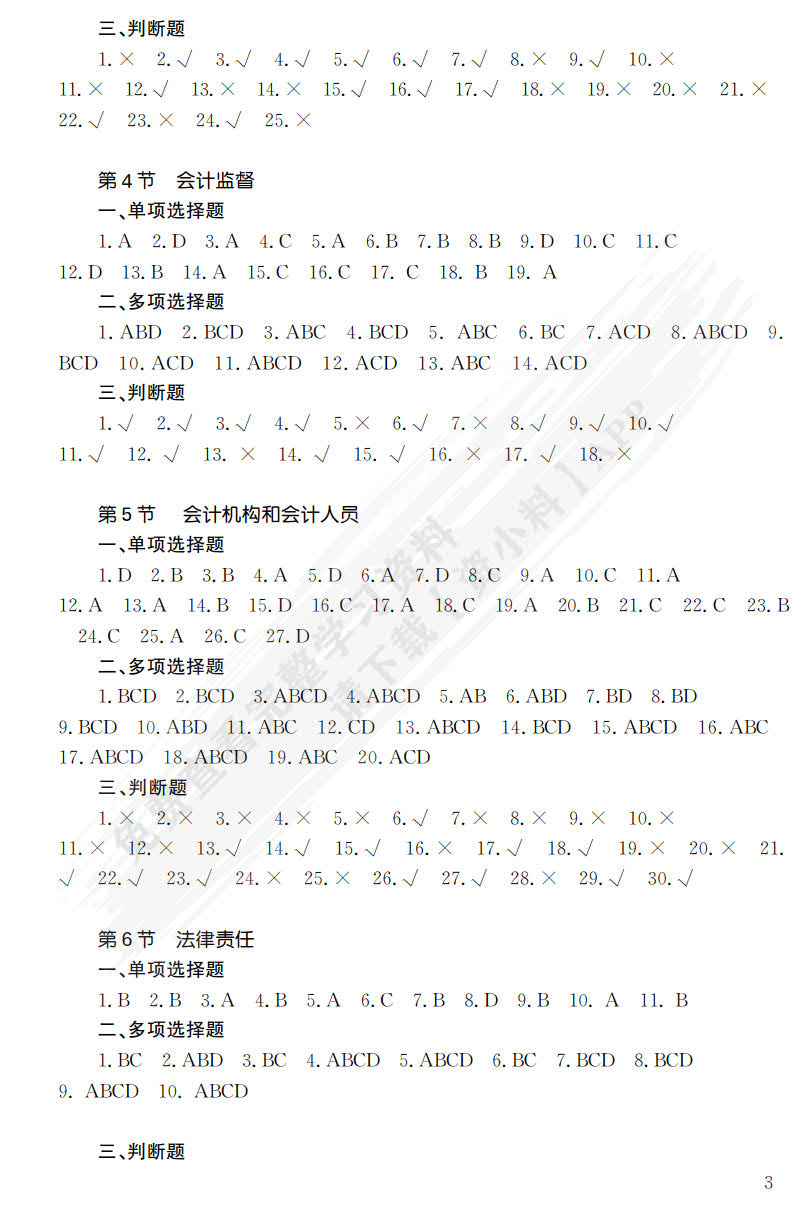 财经法规与会计职业道德（第3版）