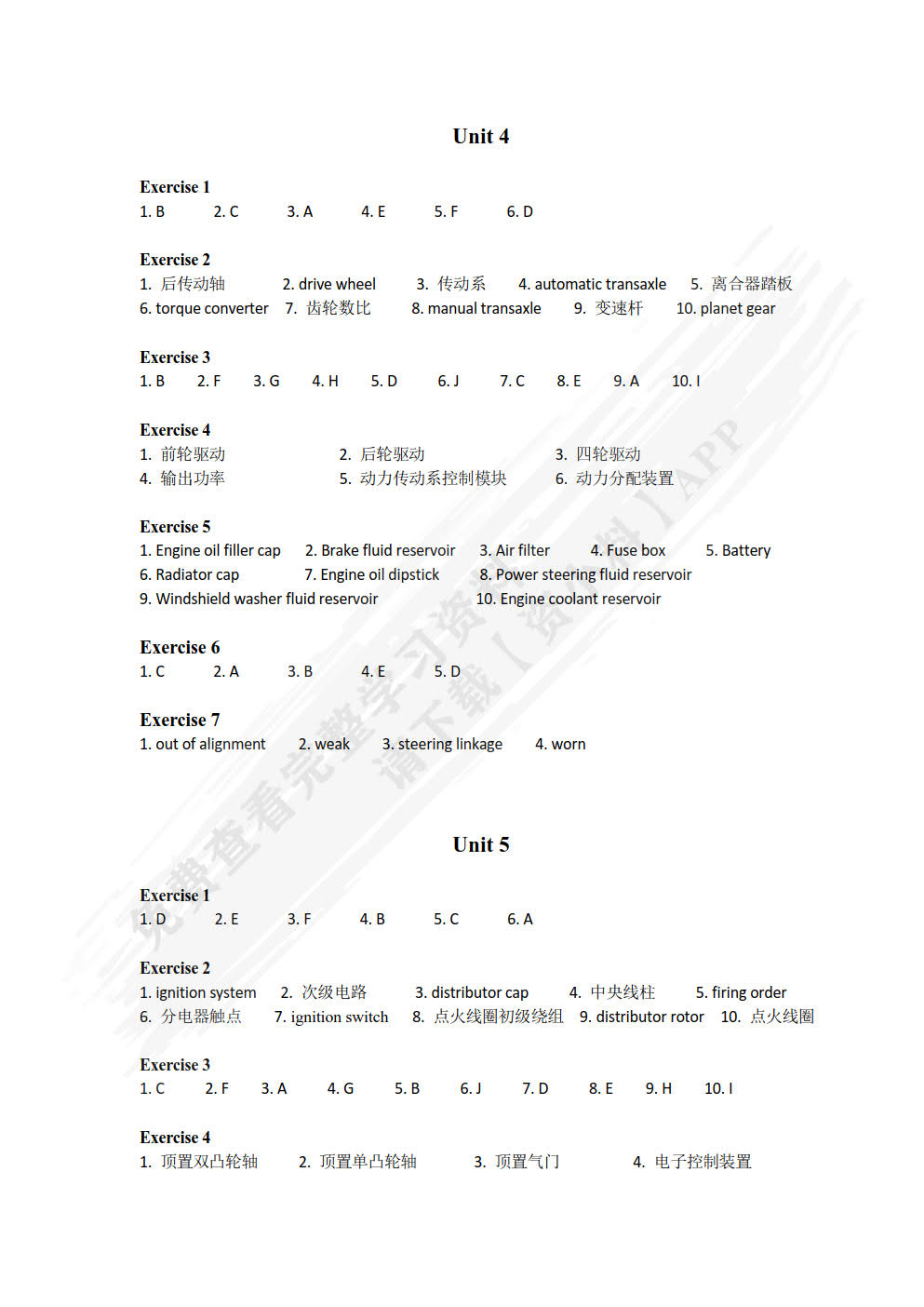 汽车英语（第4版）