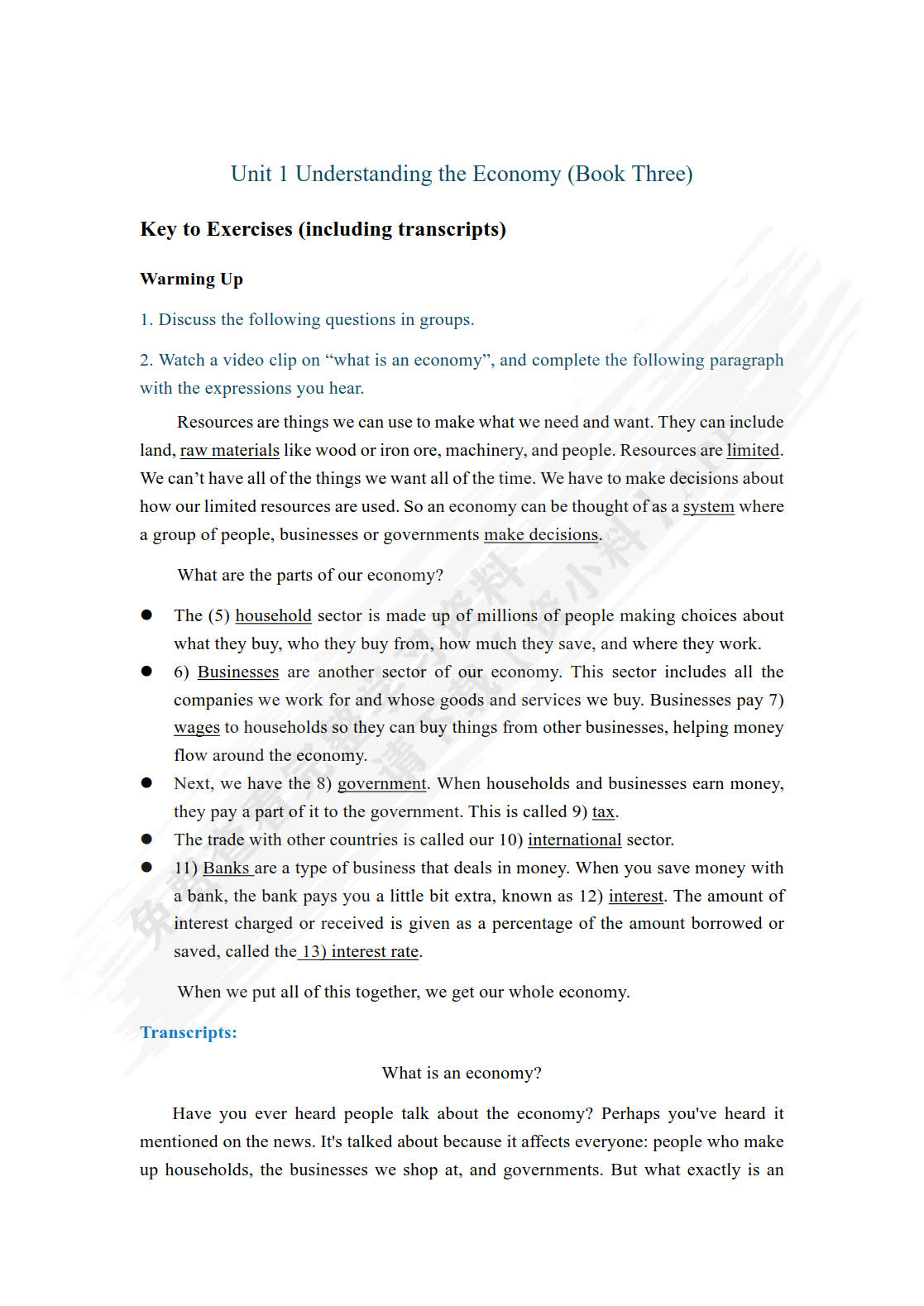 新时代大学商务英语综合教程3