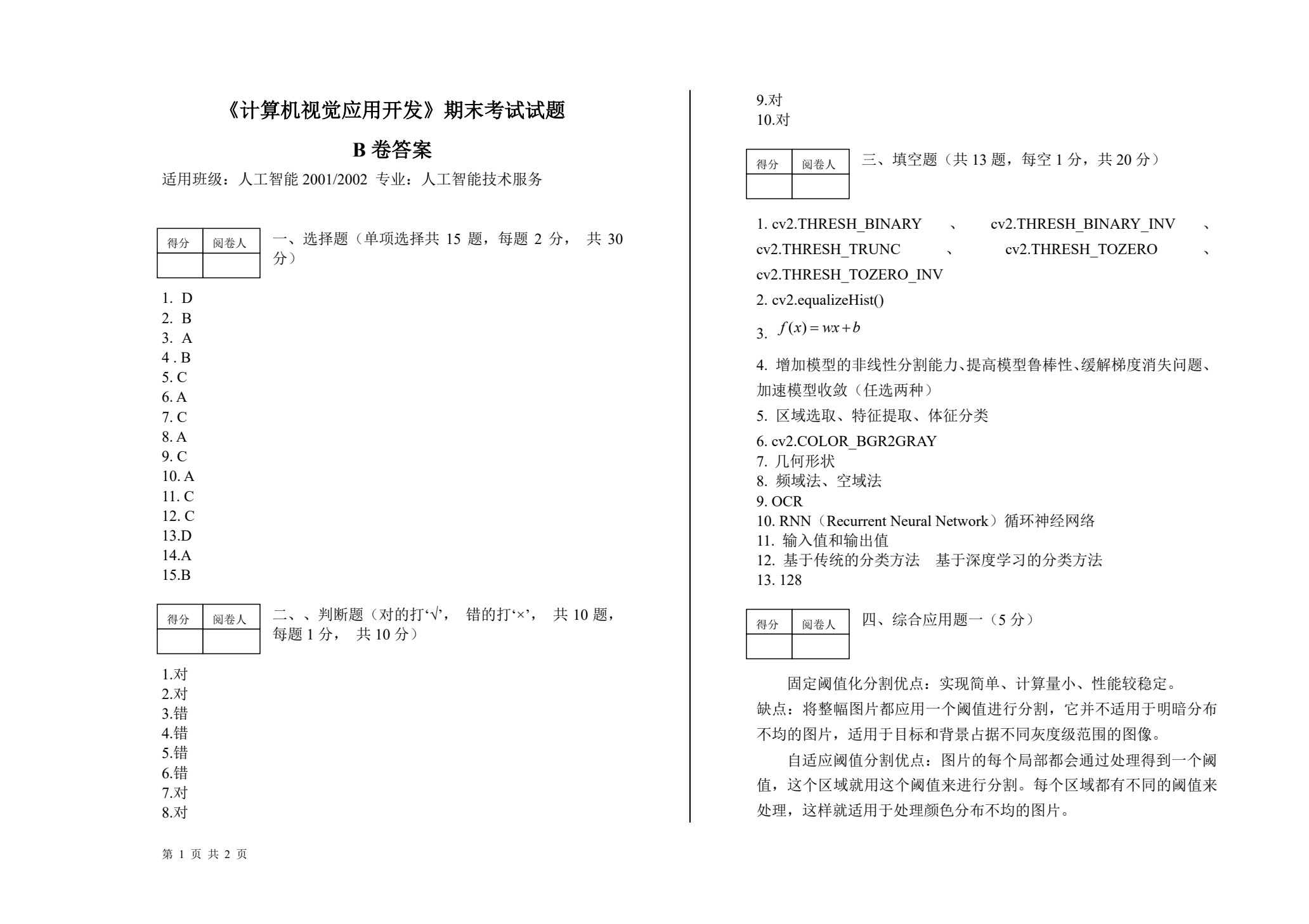 计算机视觉应用开发