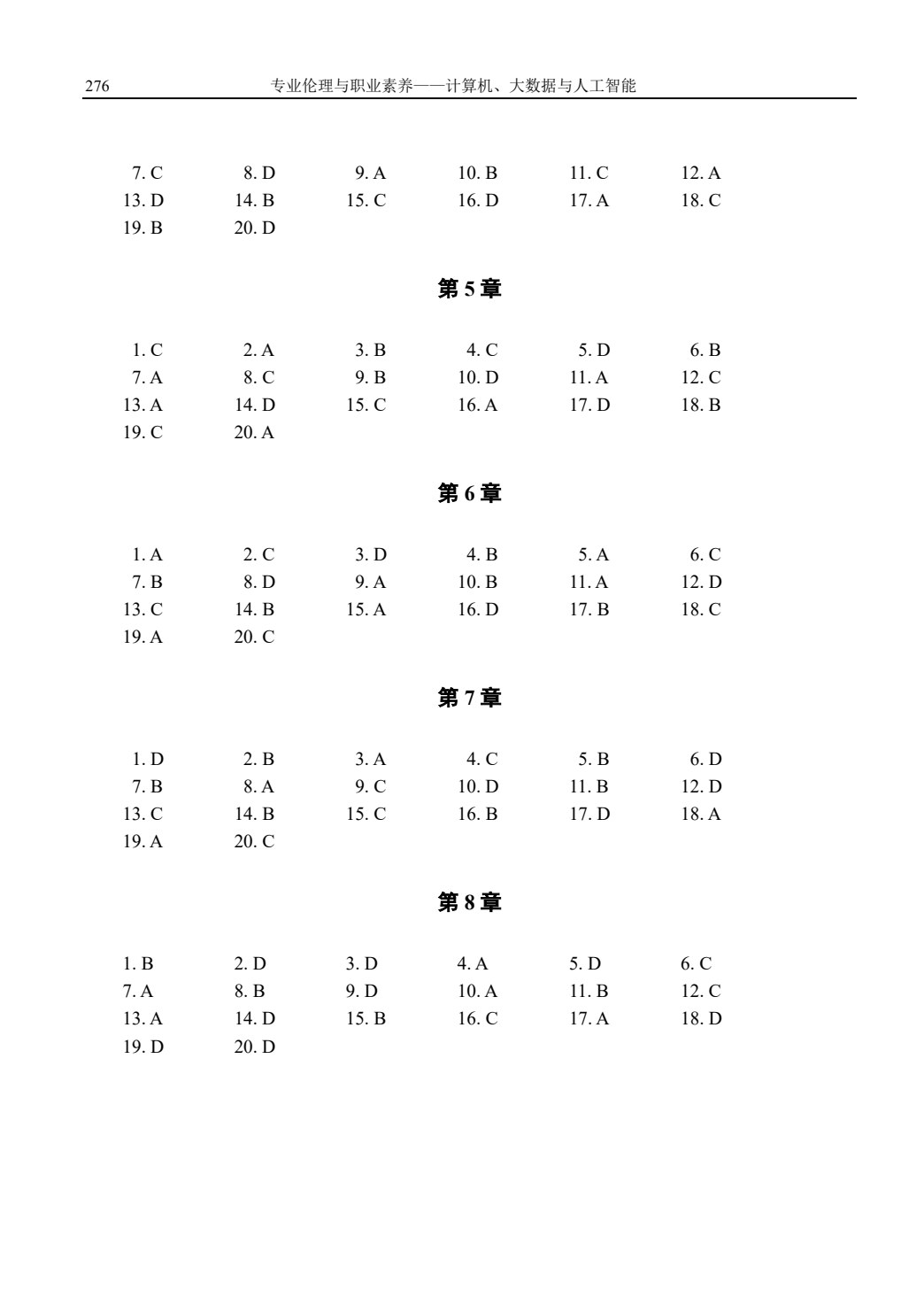 专业伦理与职业素养&mdash;&mdash;计算机、大数据与人工智能