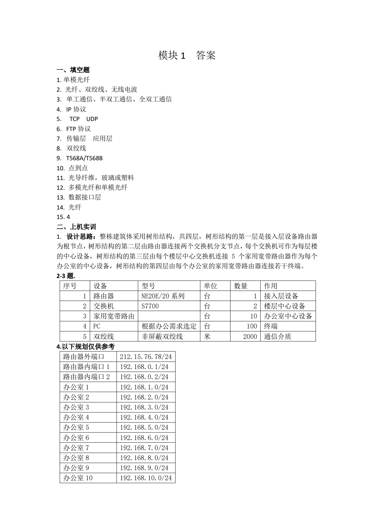 网络设备安装与调试（华为版）