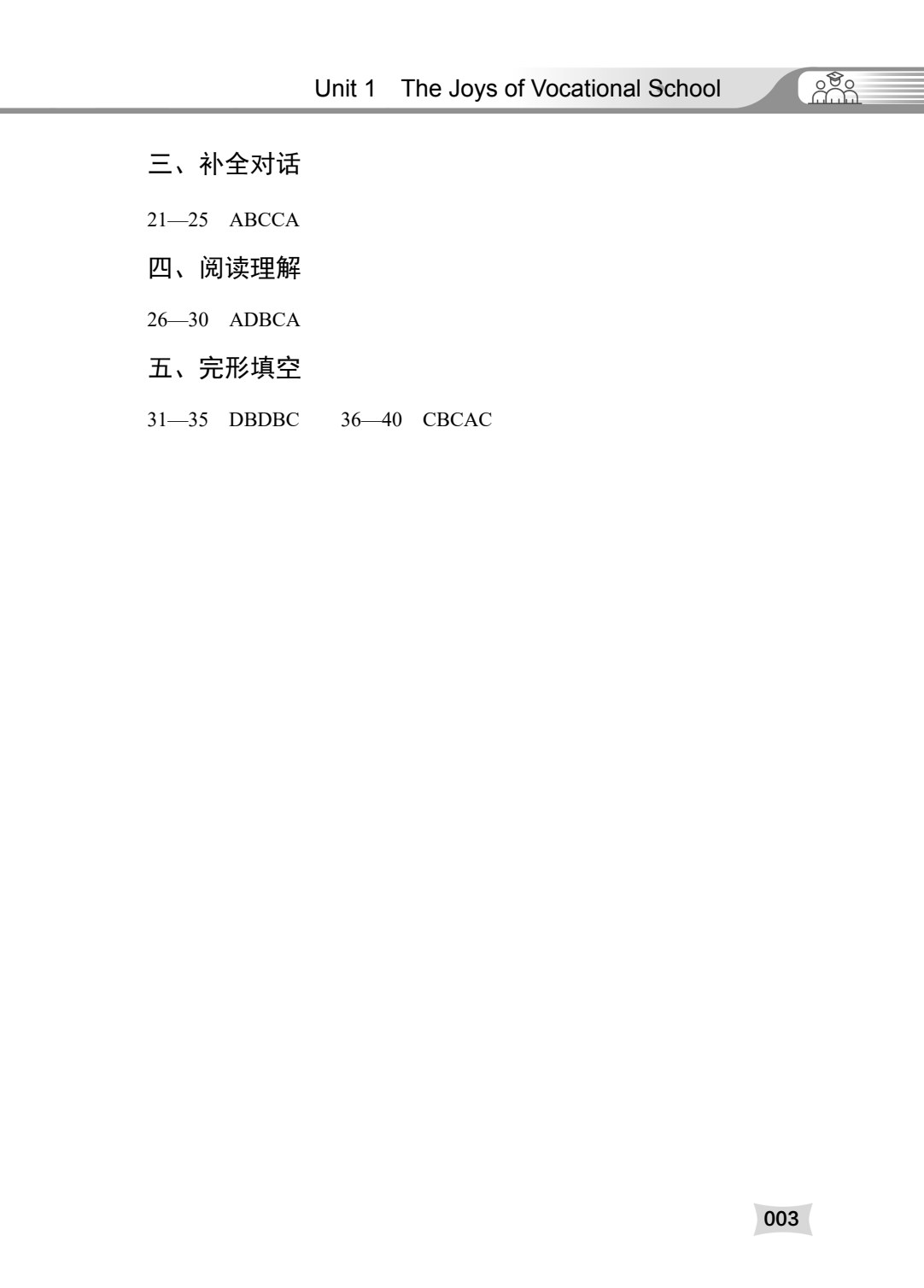 英语同步练习与测试一本通（基础模块）（上册）