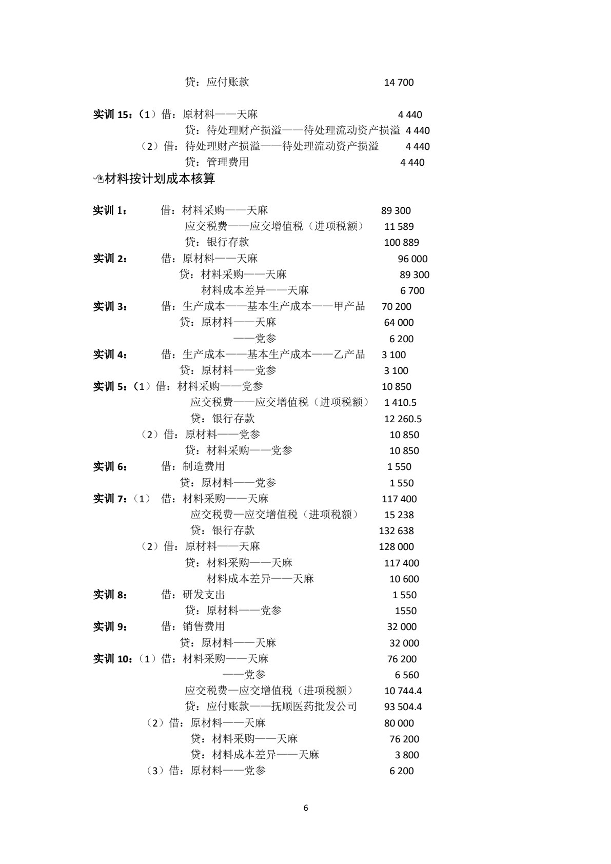会计岗位实训（第5版）