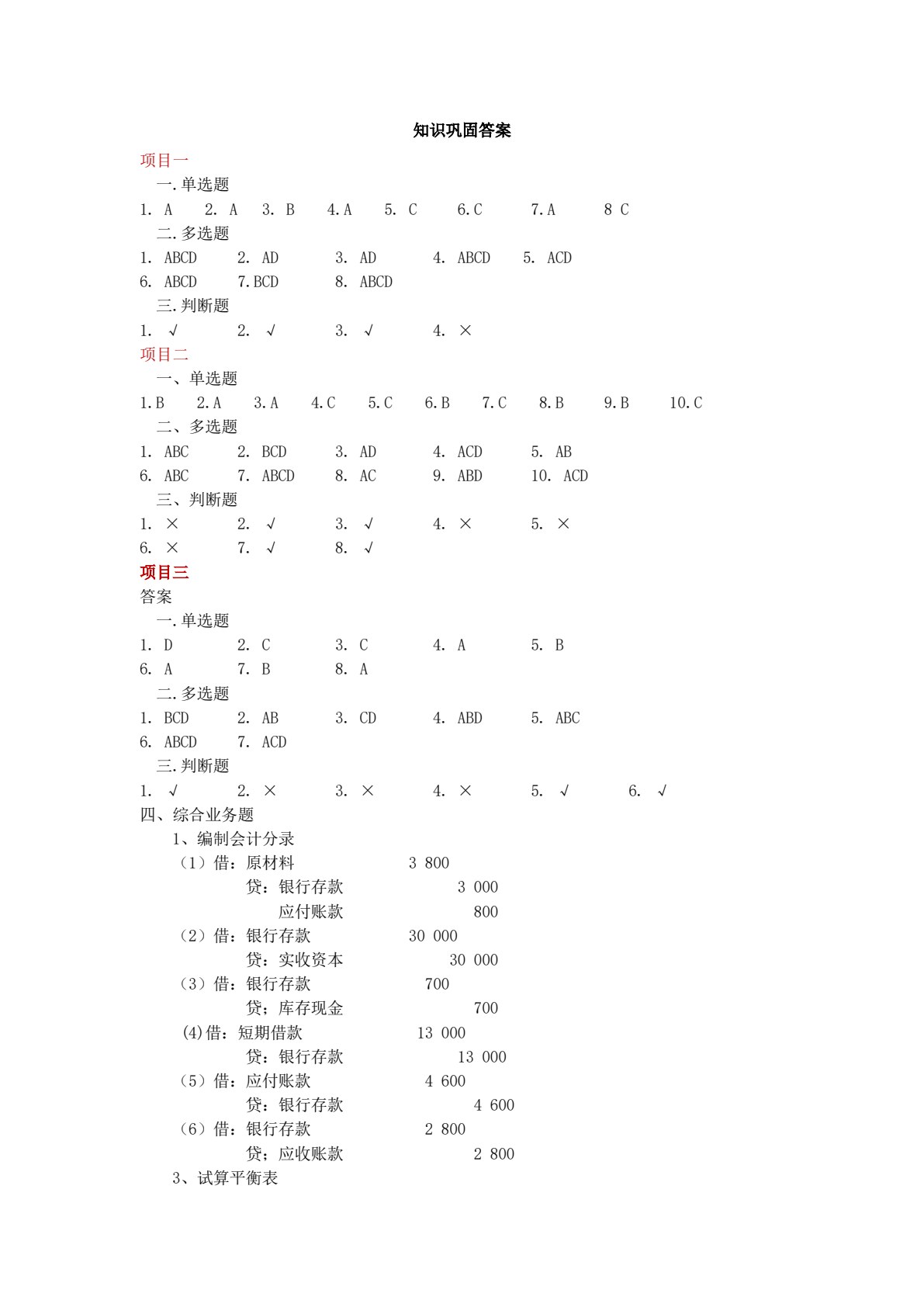 会计学基础（非会计专业）