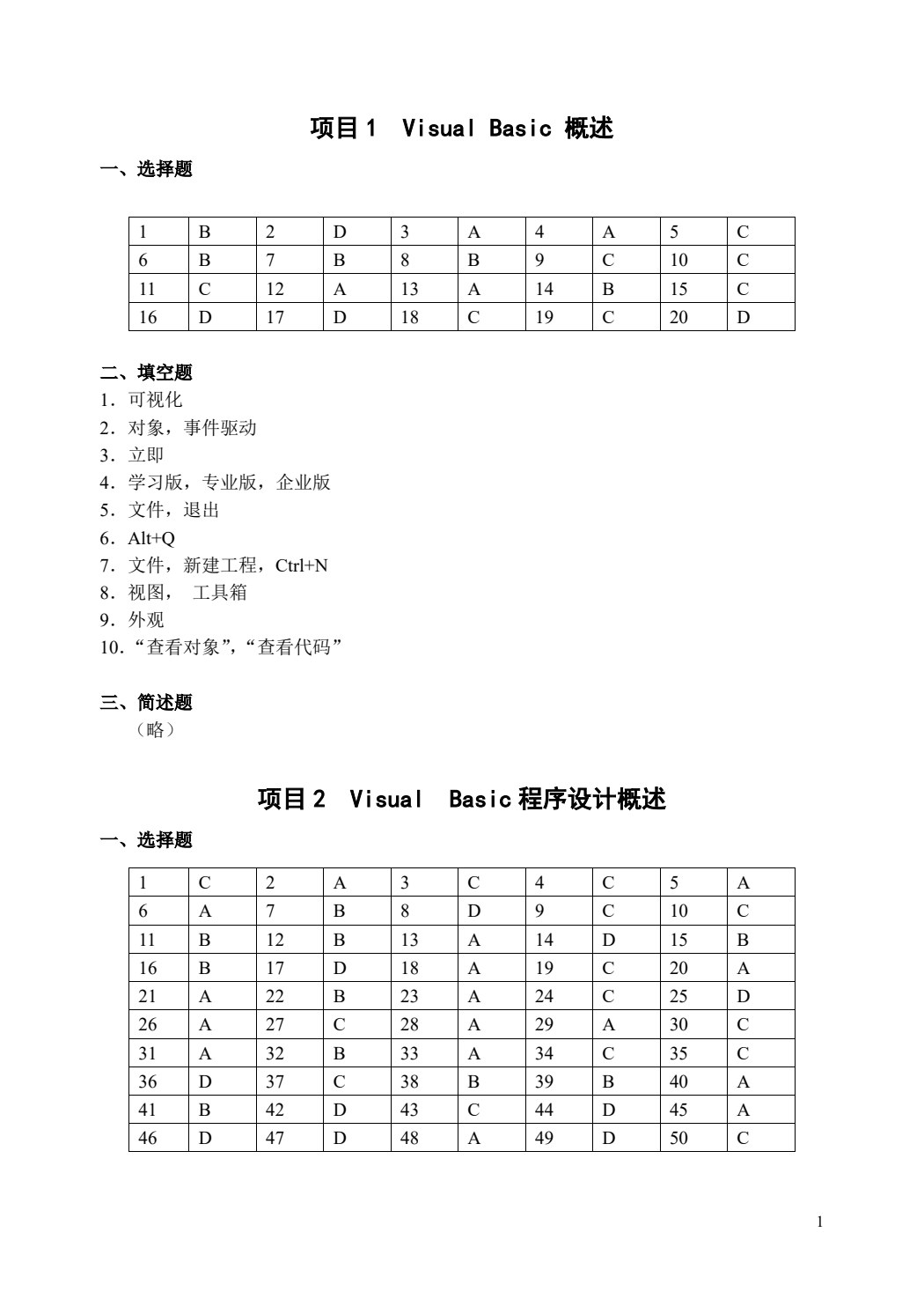 Visual Basic 程序设计学习指导与练习（第5版）