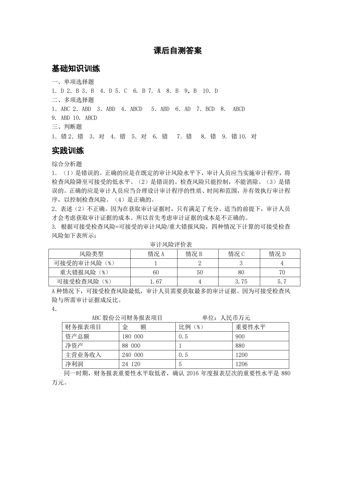 审计基础与实务（第2版）