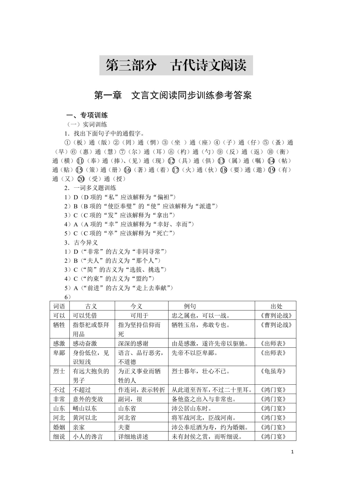 语文（复习指导+模拟试卷）（下册）