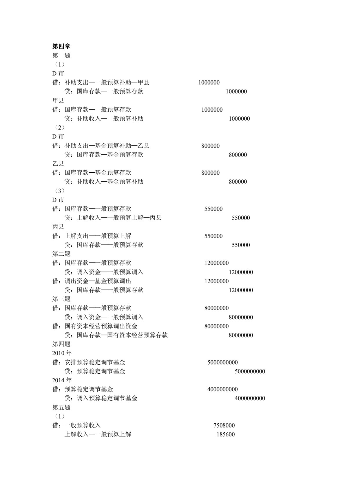 政府与事业单位会计（第四版）