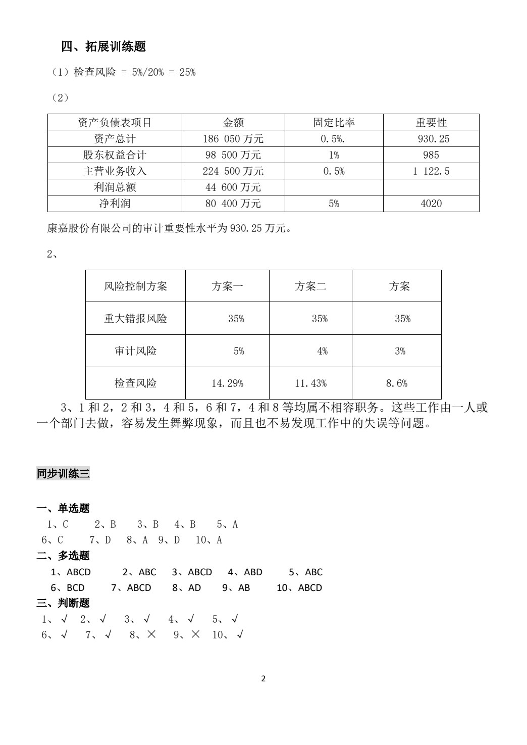 审计实务（第二版）