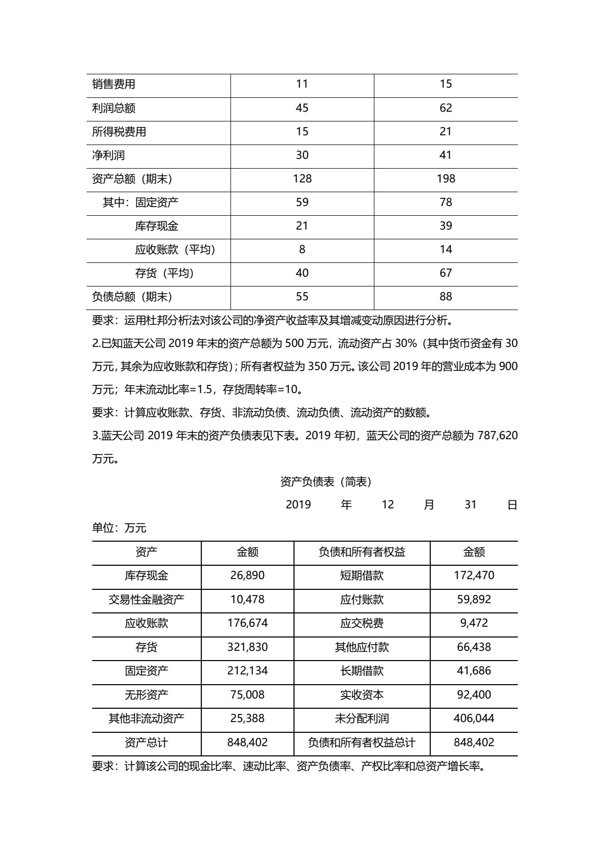 财务报表分析(第三版)