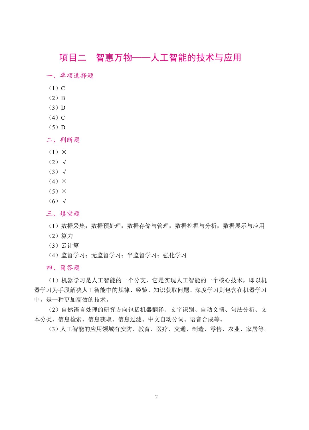 人工智能基础与应用[农林版]（双色）（含微课）