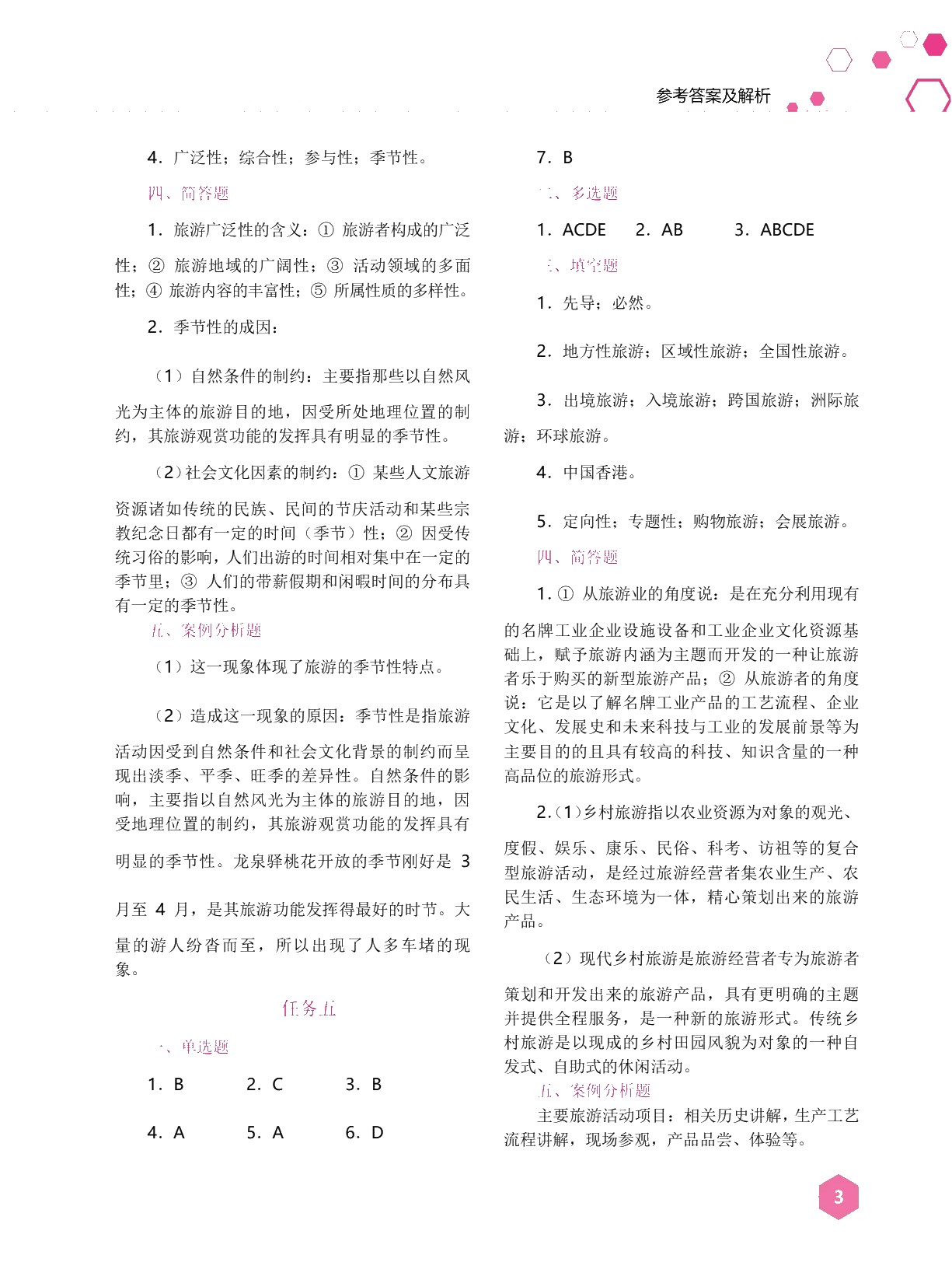 湖南省中职生对口招生考试专业课复习指导：旅游类[全五册]（双色）（含微课）