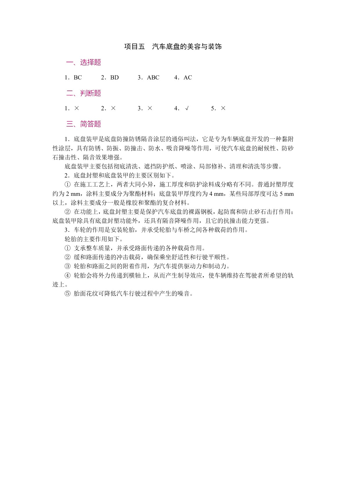 汽车美容与装饰（含微课）（双色）