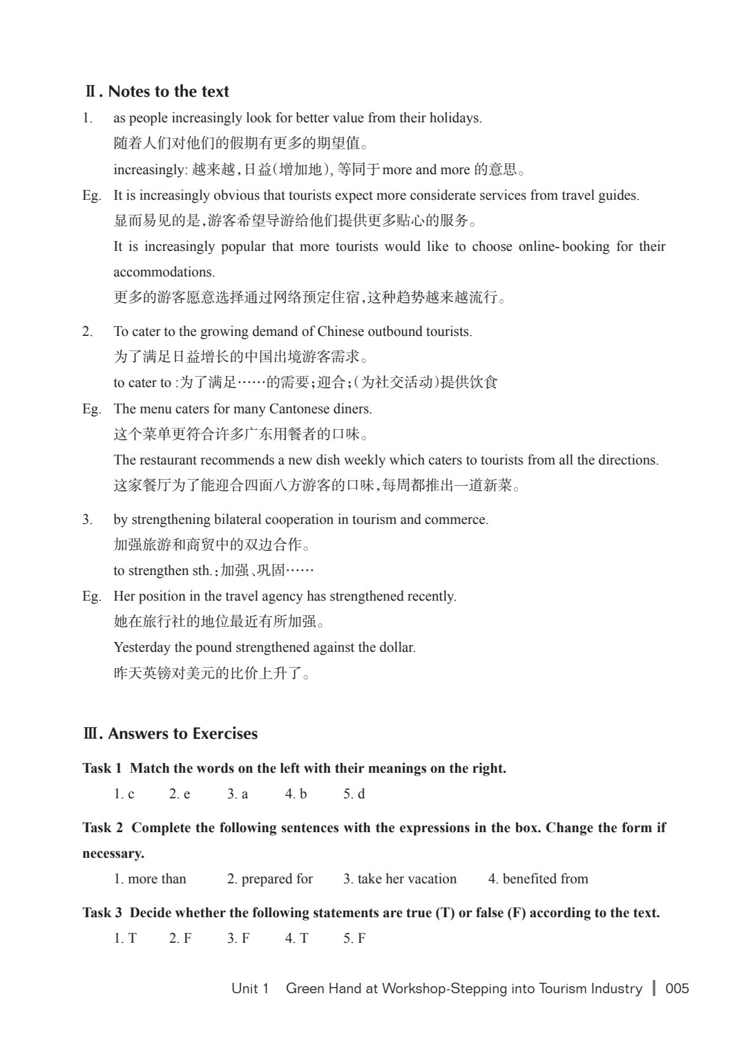 点击职业英语 职业英语模块 旅游英语