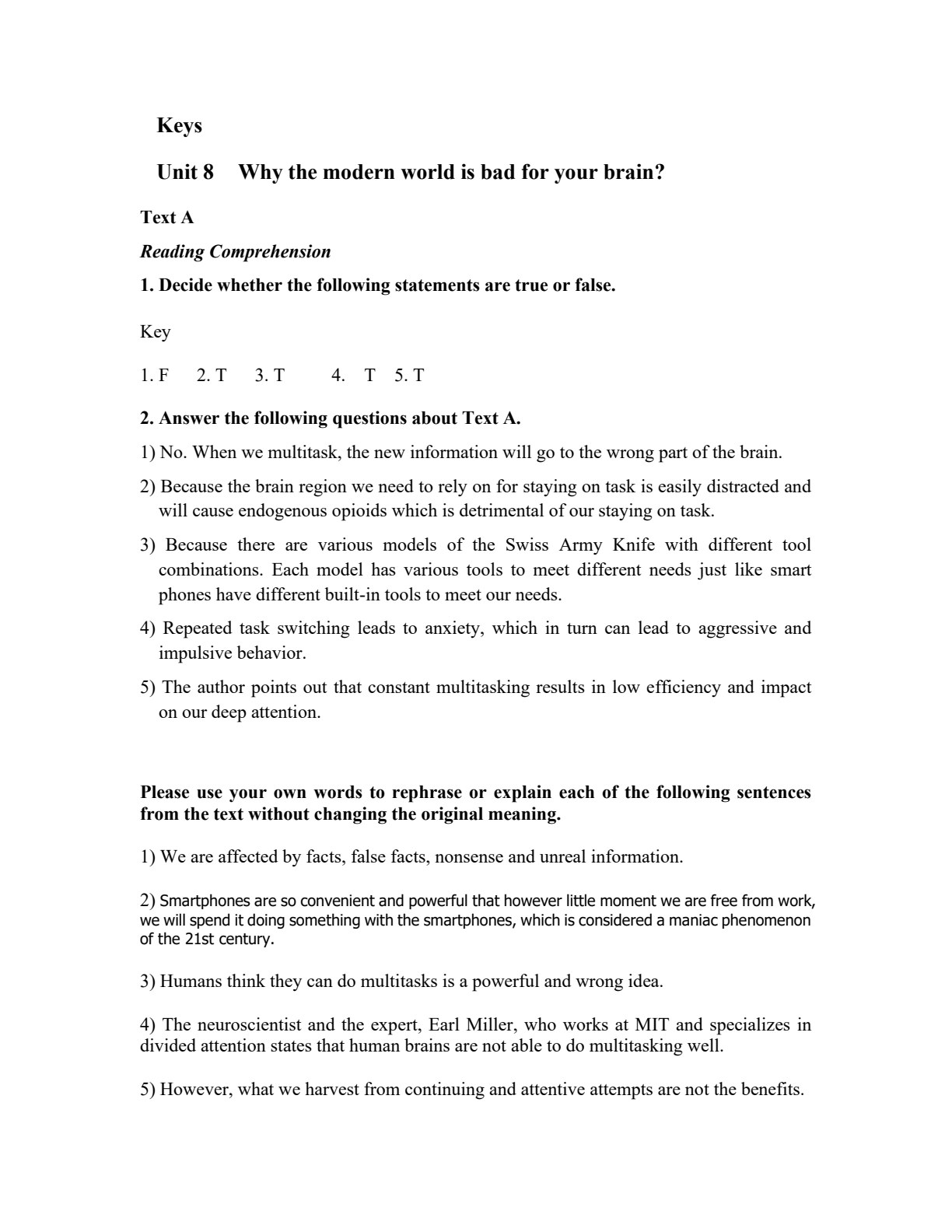 新思维应用型本科英语专业规划教材&middot;综合教程3