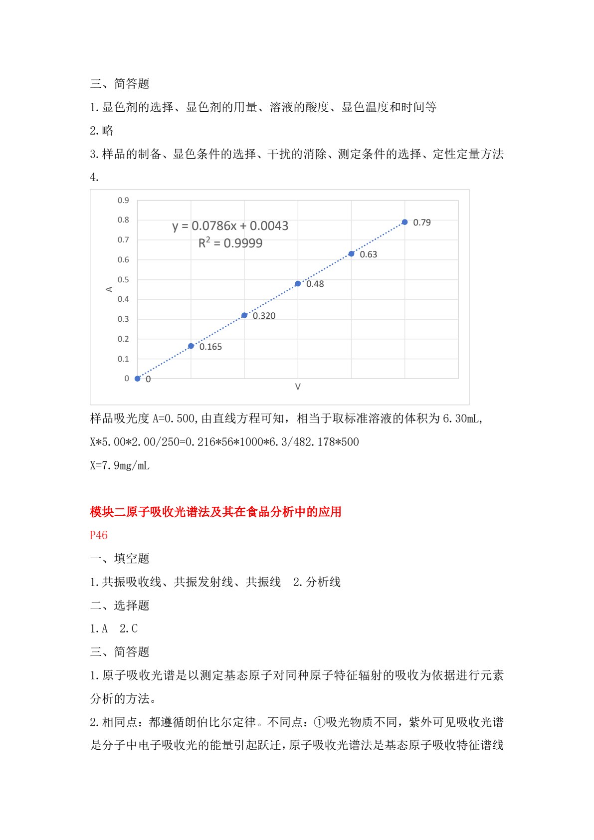 食品仪器分析技术（第三版）