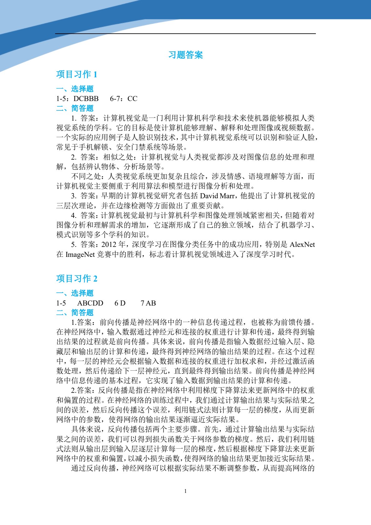 计算机视觉技术与应用