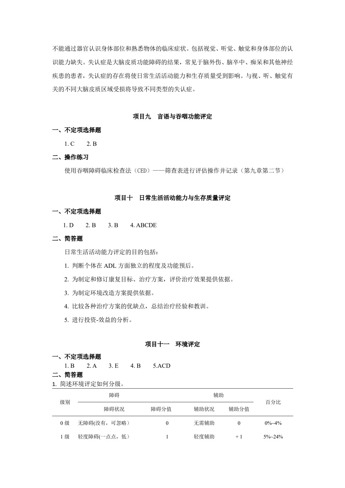 康复评定技术