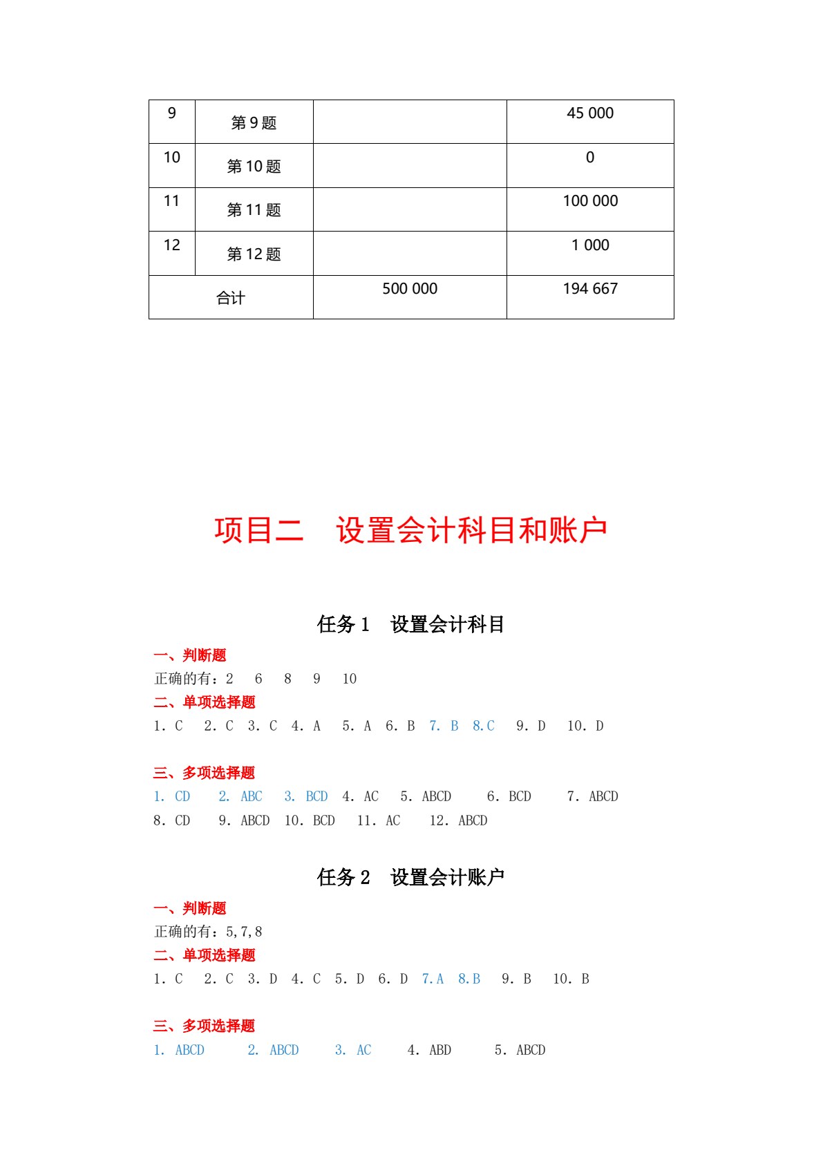 基础会计学习题与实训（2020修订）